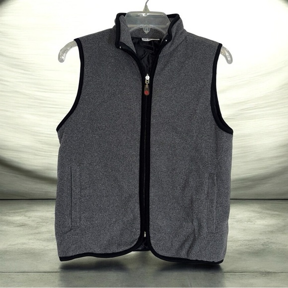 polar 2000 Jackets & Blazers - Stylish Women's Padded Gray Zip-Up Fleece Vest size S